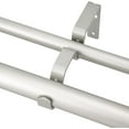 thumbnail image 4 of eTeckram 1" Double Curtain Rod with Leville Finials,Silver,48‘’-84‘’, 4 of 6