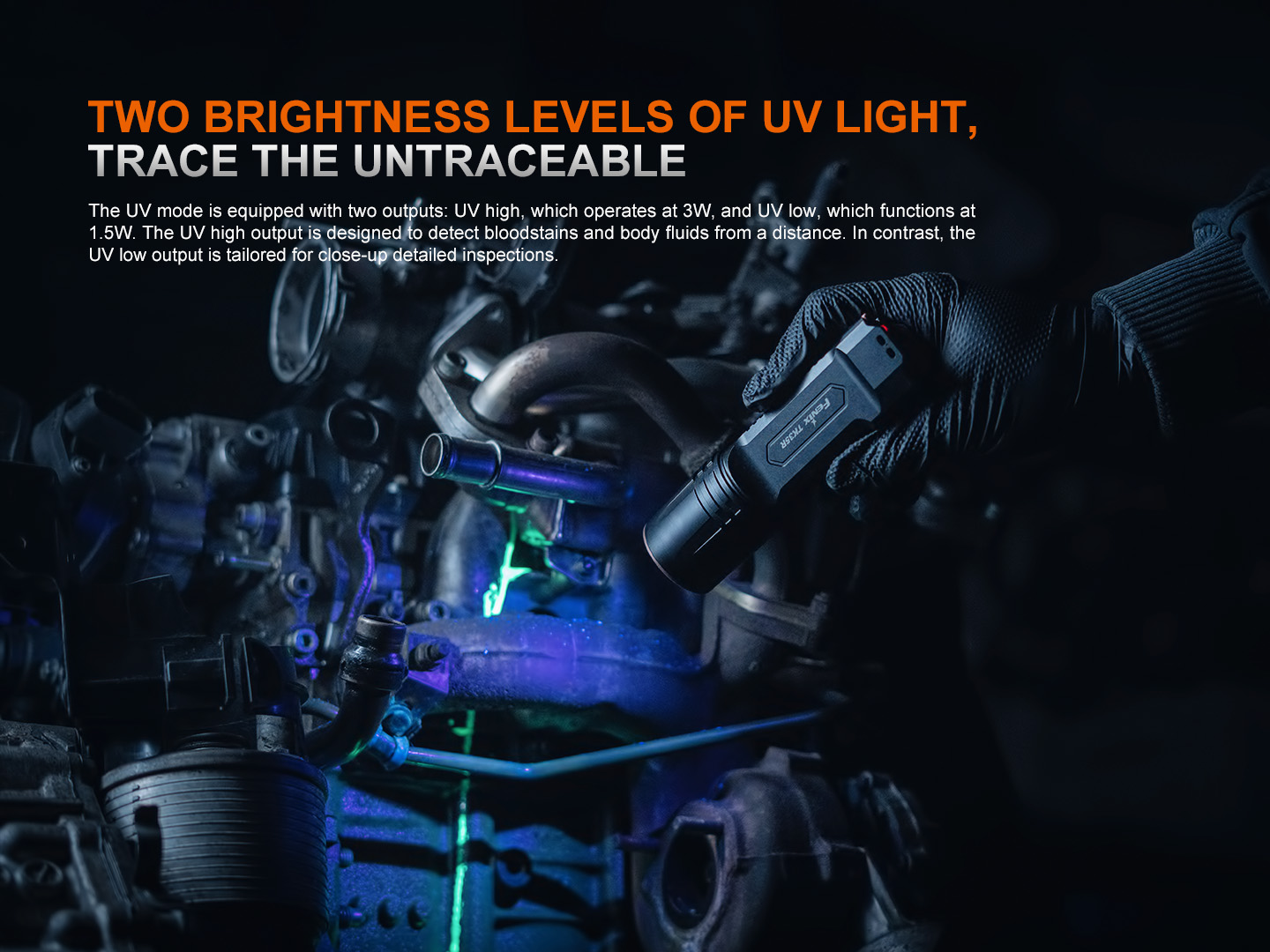 Fenix TK35R 5800 Lumen Multi-Mode Tactical Flashlight with UV Light + LumenTac Organizer