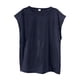 thumbnail image 4 of Camiseta de Ocio de los Hombres, Top sin Mangas de Ajuste Suelto Versátil en Color Sólido Estilo Delgado para Diario Y Negocios Casual, Blusa Cómoda, 4 of 6
