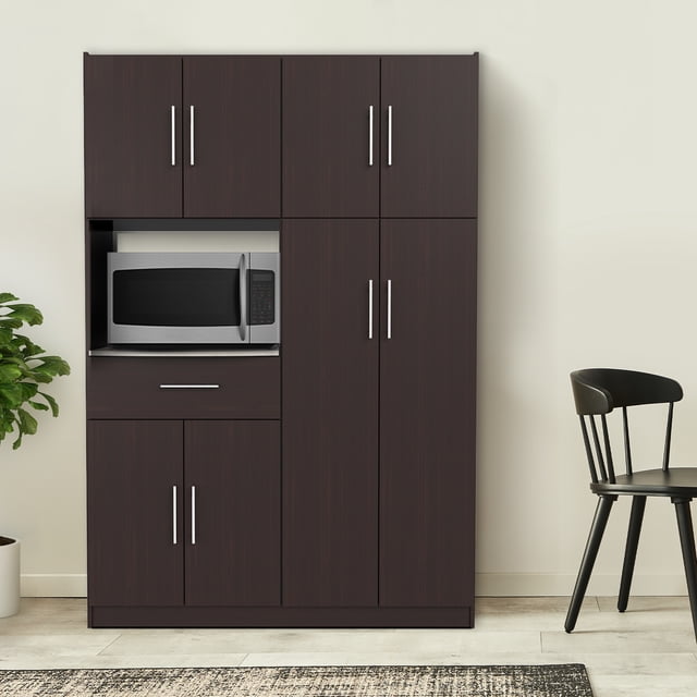 Mobi Alacena 121cm De Madera Suiza Chocolate Mueble De Cocina Mobi Muebles Moderno