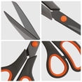 thumbnail image 3 of 8 in Titanium Non-Stick Stainless Steel Scissors,Non Pointed Scisors with Comfort Soft Grip,Office Craft Scissors for DIY Home Use 4 Pack, 3 of 8