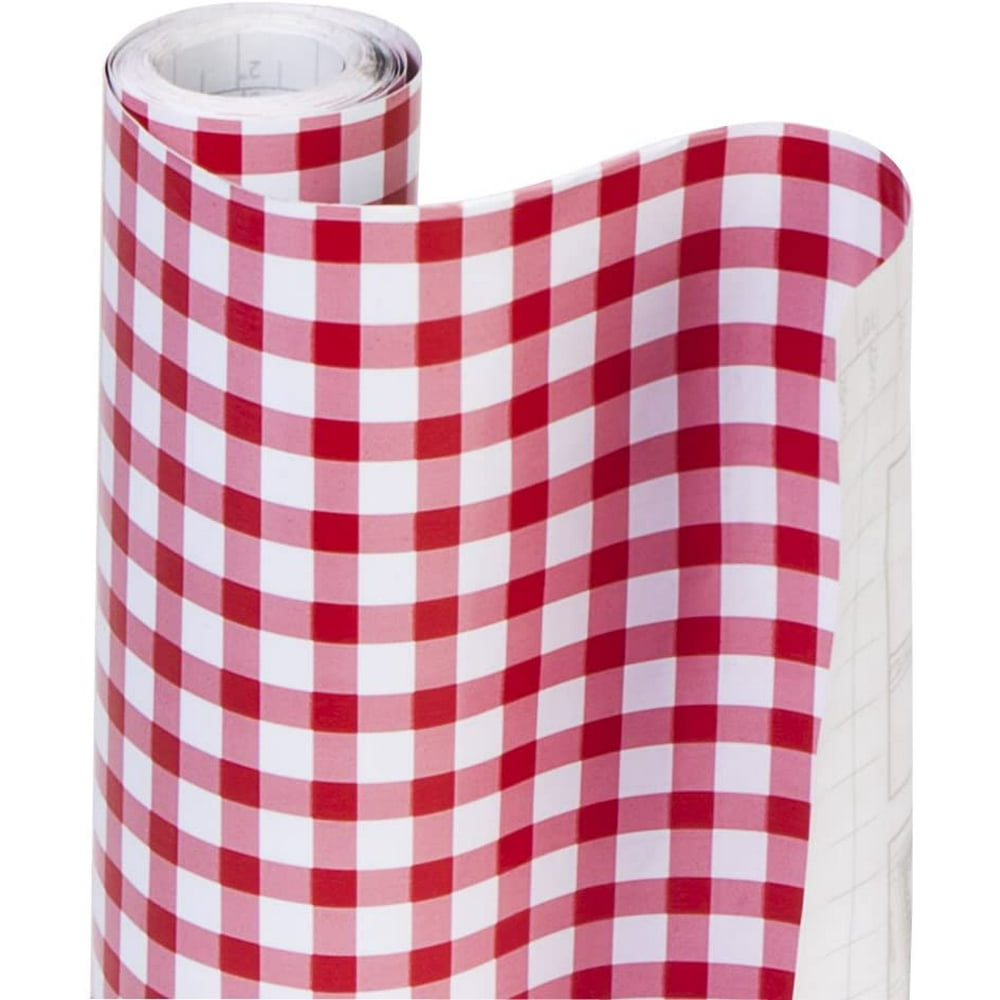 Smart Design Shelf Liner AdhesiveDrawer Paper Kitchen (Ruby