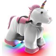 thumbnail image 1 of HOVER HEART Electric Animal Ride On Toy, 6V Powered Unicorn Ride-on with Wheels, Led Lights, Safety Belt, A Great Gift Choice for Kid, 1 of 6