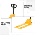 thumbnail image 4 of KAKOWELY Miniature Hand Trolley 1 Set of Miniature Hand Trolley Miniature Forklift Miniature Platform Cart Model Miniature Construction Tools Miniature Moving Tool, 4 of 5