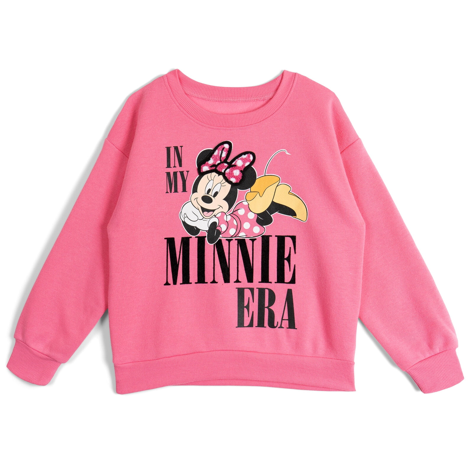 Disney Minnie Mouse Fleece Pullover Sweatshirt and Jogger Pants Outfit Set Toddler to Big Kid