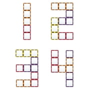 PicassoTiles Mirror Magnetic Tile Blocks, Square Expansion Set, STEM Educational Toy, Toddler Magnets, Sensory Learning, Stacking Blocks for Age 3+