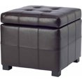 thumbnail image 2 of SAFAVIEH Maiden Rustic Flip Top Square Tufted Ottoman, Brown, 2 of 3