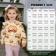 thumbnail image 2 of Xoenoiee Cat Mushroom Print Long Sleeve Girls Crewneck Sweatshirt Ruffle Shoulder Girls' Fashion Hoodies Sweatshirts Clothes, Size 7-8 Years, 2 of 7