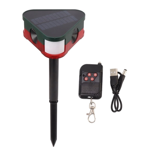 Alarma de movimiento solar NikouMX con luz y sonido para exteriores grado profesional