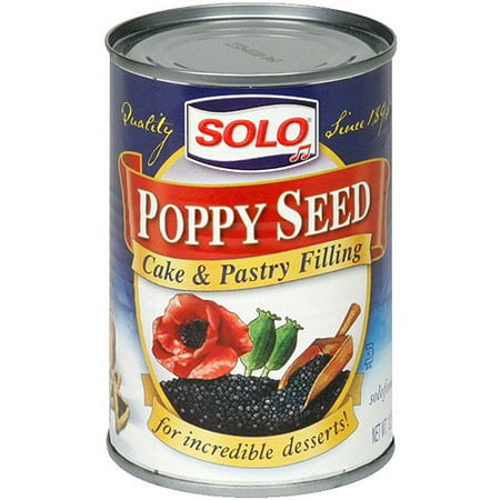 Solo Poppy Seed Cake & Pastry Filling, 12.5 oz (Pack of 6)
