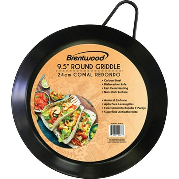 Carbon Steel Camel Griddle – 9.5 Inch Nonstick Flat Pan for Cooking, Frying, and Grilling – Durable, Even Heat Distribution