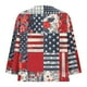 thumbnail image 5 of Vestidos Casuales Para Mujer, Blusas De Mujer De Moda Blusa holgada de lino con cuello en V, manga tres cuartos y botones decorativos para mujer., 5 of 5