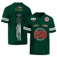 thumbnail image 3 of Evdexr 250th Anniversary Usa Graphic Tees Mens Short Sleeve Crew Neck United States 250th Anniversary Shirts Usa Star Stripes American Flag Vintage 4th Of July T Shirt Dark Green L, 3 of 5