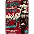 thumbnail image 1 of Placa Metal Vintage Queens Of The Stone Band Pintura Hierro Rectangular 20x30cm, 1 of 10