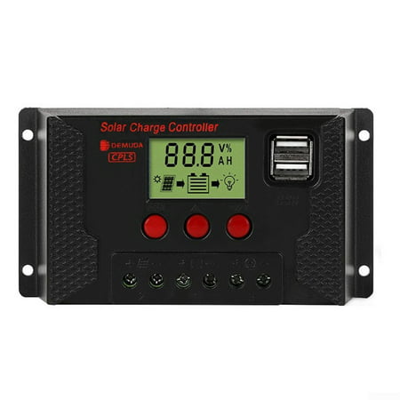 

10A 20A 30A 12/24V LCD Solar Panel Power Charge Controller Battery Regulator