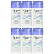 SURE, Antiperspirant Deodorant, Solid, Unscented, 2.6 Ounce (Pack of 6)