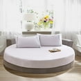 thumbnail image 7 of Luxury Cotton Mattress Cover Round Full Mattress Protector Fitted Sheet 16 Colors Available White, 7 of 7