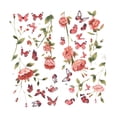 thumbnail image 3 of Calcomanías de pared de mariposas coloridas, pegatinas de pared de hojas y flores, murales para dormitorio, sala de estar, sofá, TV, fondo, decoración, 3 of 7