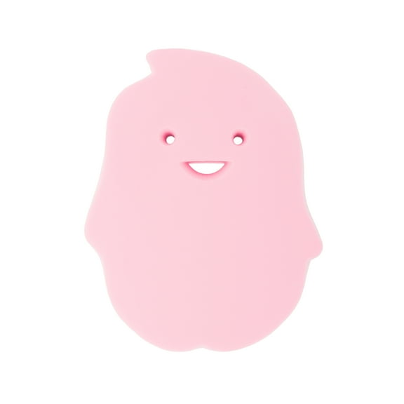 Unique Bargains 1 Pc Penguins Shape Bath Sponge Body Scrubber Pink