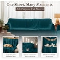 thumbnail image 4 of Utopia Bedding Flat Sheet - 1 Pack Queen, Teal - Soft Brushed Microfiber Fabric - Shrinkage & Fade Resistant Top Sheet - Easy Care Bed Sheet, 4 of 4