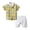 D, variant on KYAIGUO Baby Boys Short Sleeve Button down Shirt Chino Shorts Bowtie Sets Infant Toddler Summer Plaid Shirt Tops Shorts Outfits 6M-4T