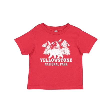 

Inktastic Yellowstone National Park with Bear Mountains and Trees Gift Baby Boy or Baby Girl T-Shirt