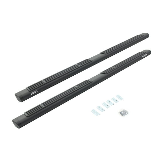 Go Rhino 660080T 6 in. OE Xtreme SideSteps; Textured Black; Oval; Length 80 in.; Brackets Sold Separately; Fits select: 2004-2023 FORD F150, 1999-2023 CHEVROLET SILVERADO