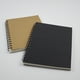 thumbnail image 2 of Vintage Kraft Paper Spiral Sketchbook Journal Planner Diario Cuaderno para estudiantes Escritura de oficina Dibujo (Cubierta negra), 2 of 5