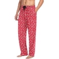 thumbnail image 5 of GZHJMY Lovely Dog Claw Mens Pajama Pants, Comfortable and Soft Men&nbsp;Pajama&nbsp;Bottoms with Pockets and Drawstring, Christmas New Year Birthday Father's Day, 5 of 7