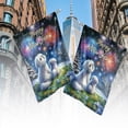 thumbnail image 4 of Happy New Year Maltese Family Cheer Winter Midnight Firework House Flag 28x40in Double Sided Maltese Dog Lover Gifts Idea Outdoor Decor - 02025, 4 of 5