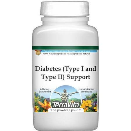 Diabetes (Type I and Type II) Support Powder - Gymnema, Fenugreek, Bilberry and More (1 oz, ZIN: 517143) -