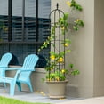 thumbnail image 5 of Urban Deco Garden Trellis for Potted Plants,Tower Obelisk Plant Support ,6 ft Tall Durable Tomato Cage Plant Stakes for Climbing Plants, Indoor & Outdoor Climbing Vines and Flowers Stands(2 pcs), 5 of 7