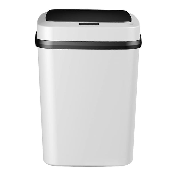 Smarts Sensor Trash Can with Lid Large Capacity Durable Trash Tube for Bathrooms Toilet