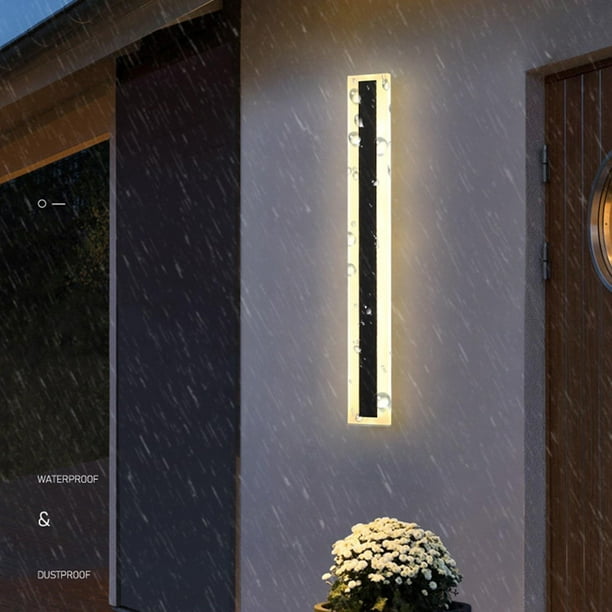 Lámpara de pared para exteriores perfecl moderna impermeable LED luz cálida 60x9x4cm