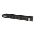 thumbnail image 1 of Tripp Lite Power Strip Rackmount Metal 120V 5-15R Right Angle 12 Outlet 1U - Power distribution strip (rack-mountable) - AC 120 V - input: NEMA 5-15 - output connectors: 12 (NEMA 5-15) - 1U - 19" - 15 ft cord, 1 of 8