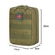 thumbnail image 3 of Bolsa Riñonera médica impermeable para primeros auxilios para acampar, paquete Molle SOS (verde militar), 3 of 6