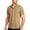 Khaki, variant on FRSASU Men's Button Down T-Shirts Casual Short Sleeve Super Stretch Wrinkle Free Comfortable Dress Shirt White