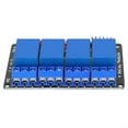 thumbnail image 3 of 4-Way Relay Module Low Level 3V Black Plate with Indicator Light for Home Appliance Control, 3 of 8