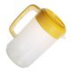 thumbnail image 1 of Tetera medidora de gran capacidad para leche, té, bebidas, con tapa, resistente al calor, jarra de plástico para agua fría y jugo (2500 ml, amarilla), 1 of 8