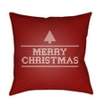 thumbnail image 2 of Surya  Merry Christmas III Square Throw Pillow - Red & White - 18 x 18 x 4 in., 2 of 2