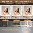 thumbnail image 3 of AOGLLATI Makeup Vanity with Lights and Jewelry Cabinet, Vanity Desk with Mirror and Lights, White Vanity Table with Charging Station,Led Lights, Hidden and Open Storage Shelves, 3 of 10