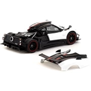 Pagani Zonda Cinque Bianco Benny White and Black Global64 Series 1/64 Diecast Model Car by Tarmac Works