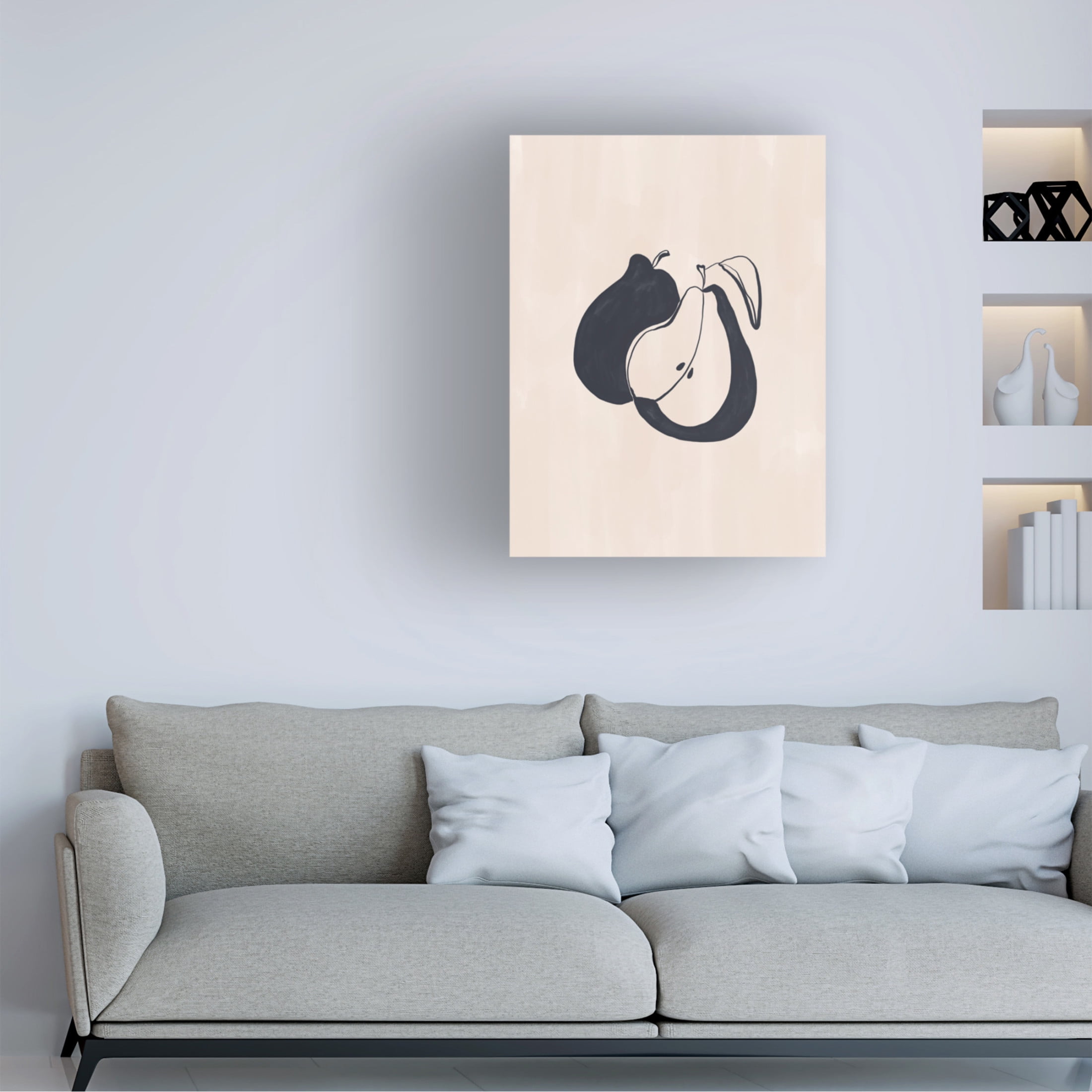 Trademark Fine Art Ivy Green Illustrations Pears Canvas Wall Art