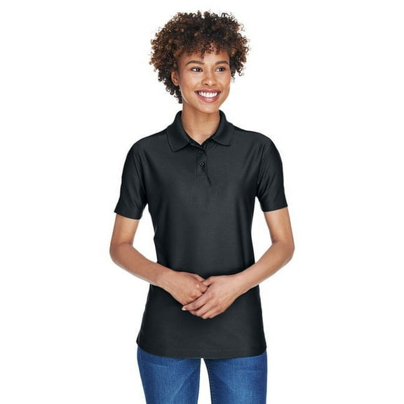 Ultraclub Ladies' Cool & Dry Elite Performance Polo Shirt, Blk, XX-Large