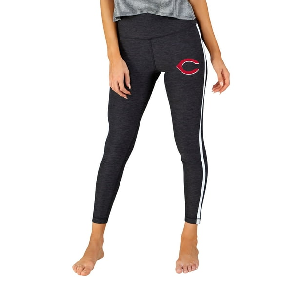 Women's Concepts Sport Charcoal/White Cincinnati Reds Centerline Knit Leggings