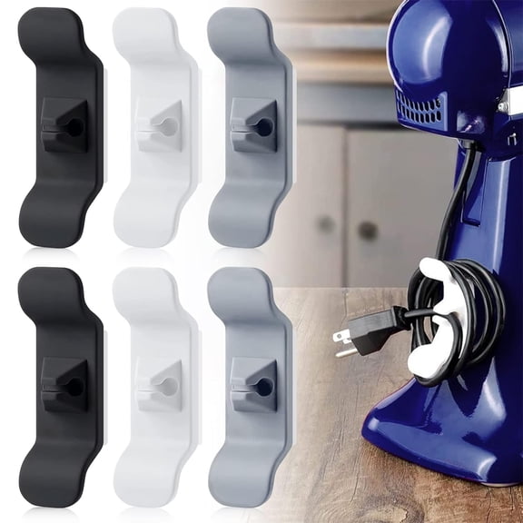 Cord Organizer for Appliance - Kitchen Appliance Cord Organizer Stick On, Cord Holder Wrapper for Appliance, Kitchen Appliance Accessories for Mixer, Coffee Maker, Air FryerStyle:Style 1;