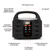 Alpha Digital - Portable Power Station, 155Wh/42000mAh, Rechargeable Emergency Battery - 6 Ports: A/C / USB / DC