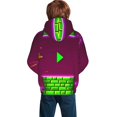 thumbnail image 6 of Lsque Geometry Dash Patten Youth Hoodie Sweatshirt Pullover with Kangaroo Pocket Boys and Girls Hoodie Warm Hoodie for Kids, 6 of 8