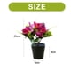 thumbnail image 2 of Cymbidium de tres cabezas con flores falsas, pequeño bonsái, decoración creativa, simulación de flores artificiales, planta verde, planta en maceta, 2 of 5