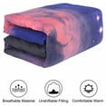 thumbnail image 5 of REGALWOVEN Twin 3 Pieces Galaxies Fuchsia Comforter Set All-Season Down Quilted Set, Galaxy Fuchsia, Includes 1 Comforter, 2 Pillow Cases, 5 of 6